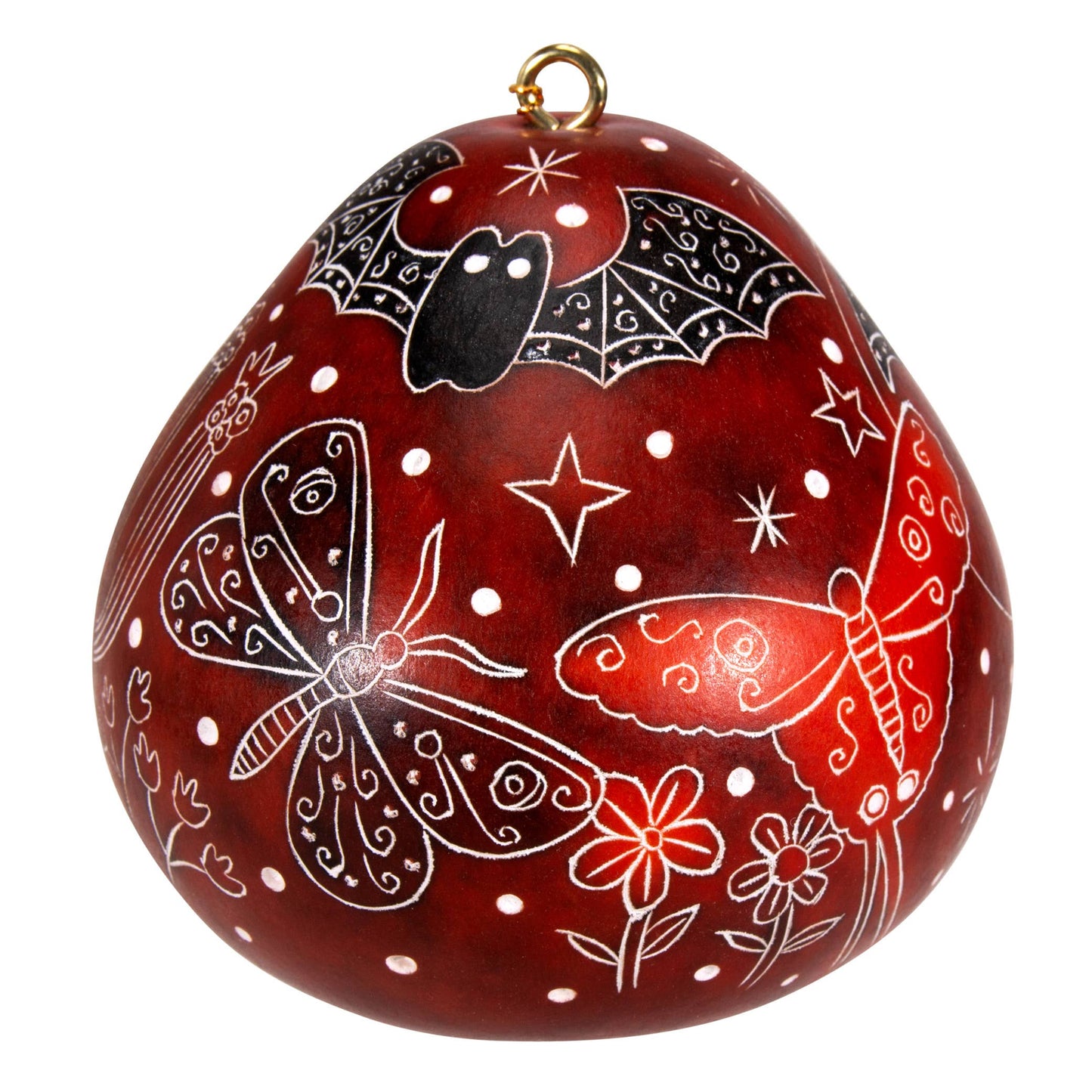 Gourd Ornament | Night Pollinators-Lucuma Designs-RAUHA Crafts