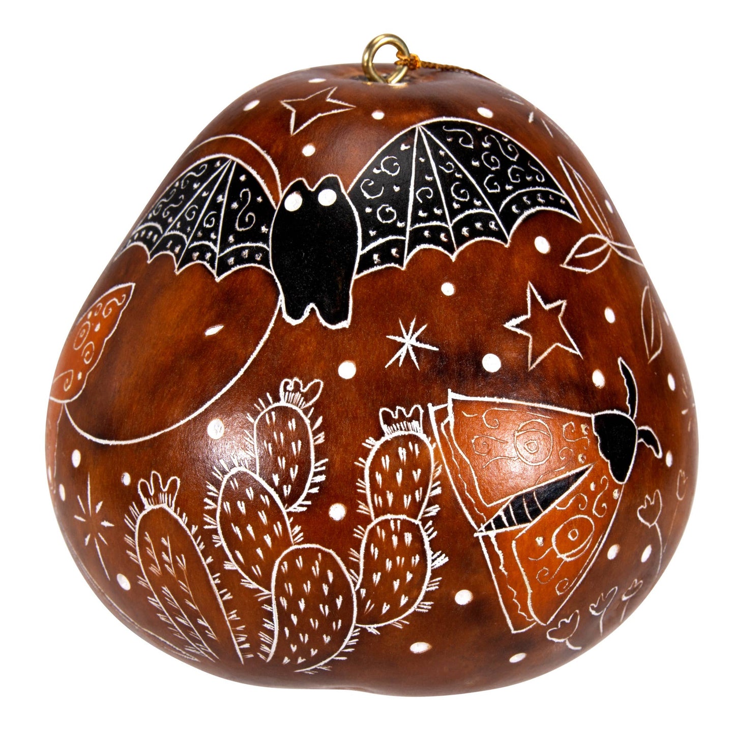 Gourd Ornament | Night Pollinators-Lucuma Designs-RAUHA Crafts