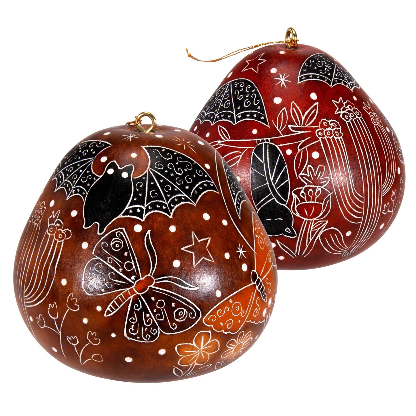 Gourd Ornament | Night Pollinators-Lucuma Designs-RAUHA Crafts