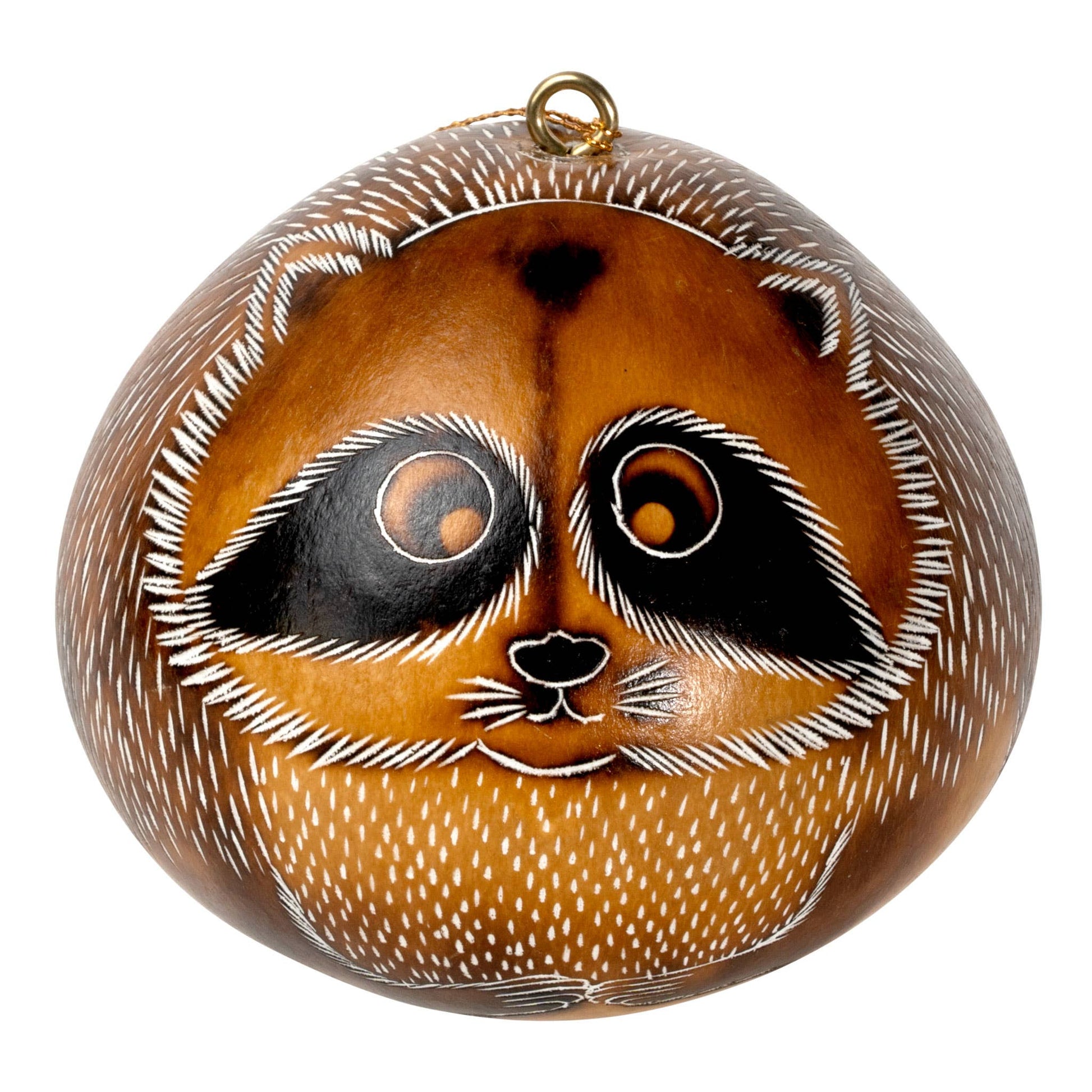 Gourd Ornament | Raccoon-Lucuma Designs-RAUHA Crafts