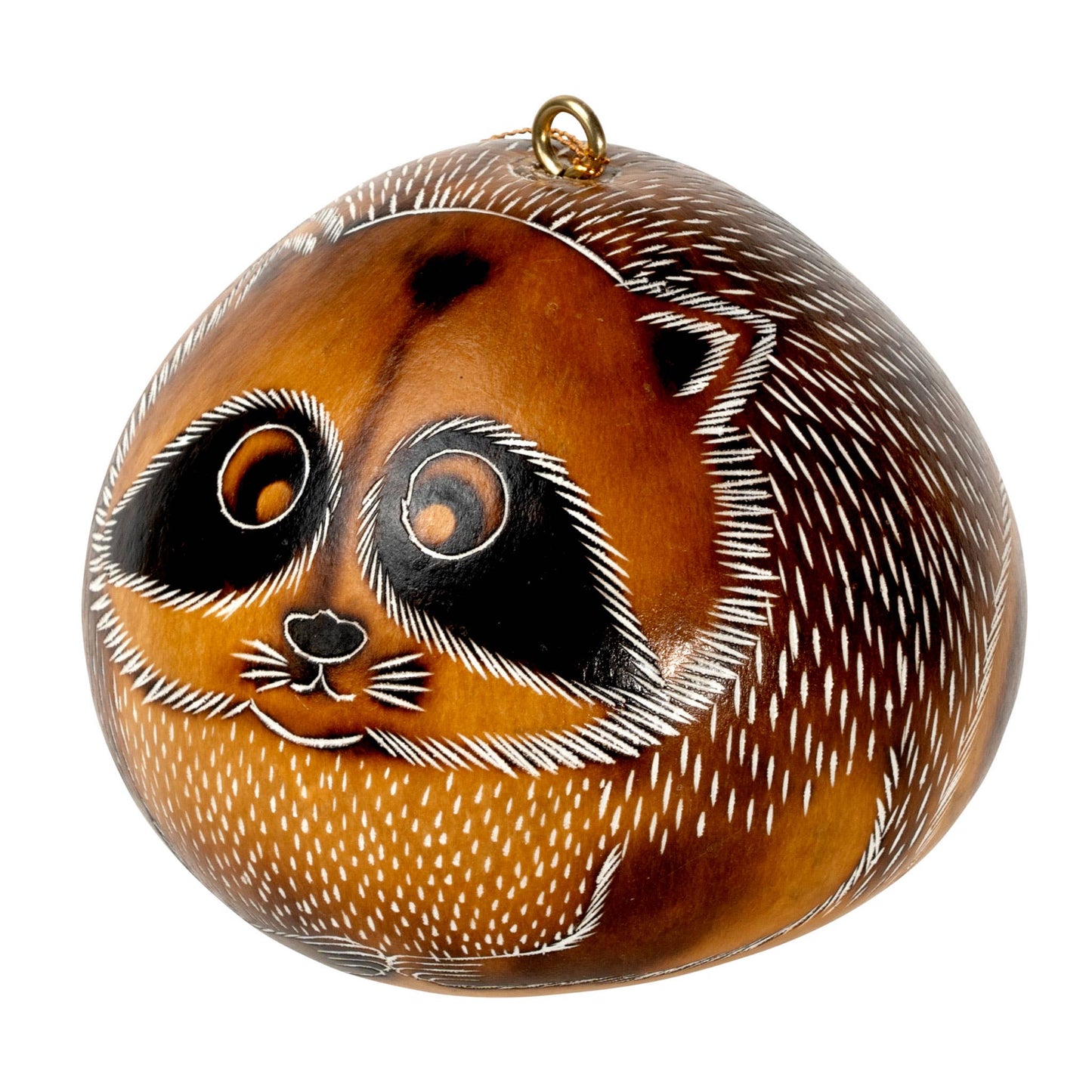 Gourd Ornament | Raccoon-Lucuma Designs-RAUHA Crafts