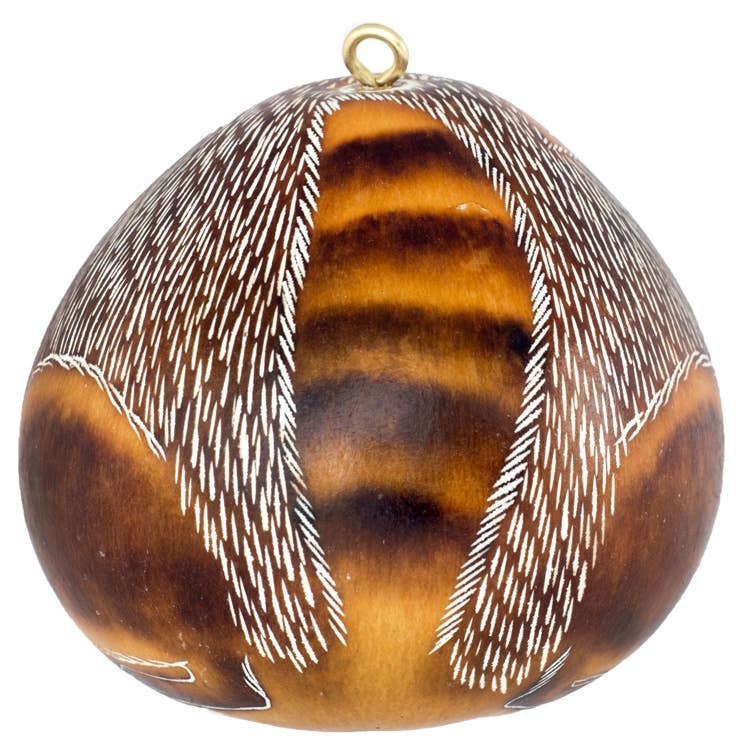 Gourd Ornament | Raccoon-Lucuma Designs-RAUHA Crafts