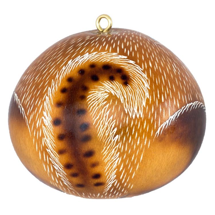 Gourd Ornament | Squirrel-Lucuma Designs-RAUHA Crafts