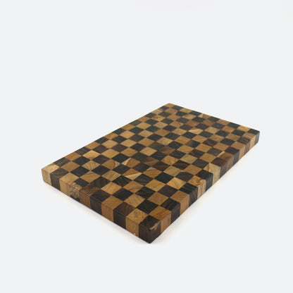 Checkered End Grain Cutting Board - 30 x 20 cm