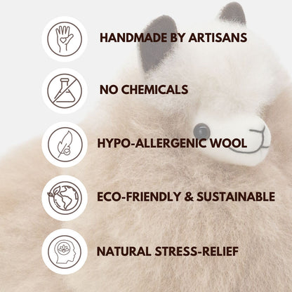 Peluche Alpaga | INKARI Naturel - Moccachino