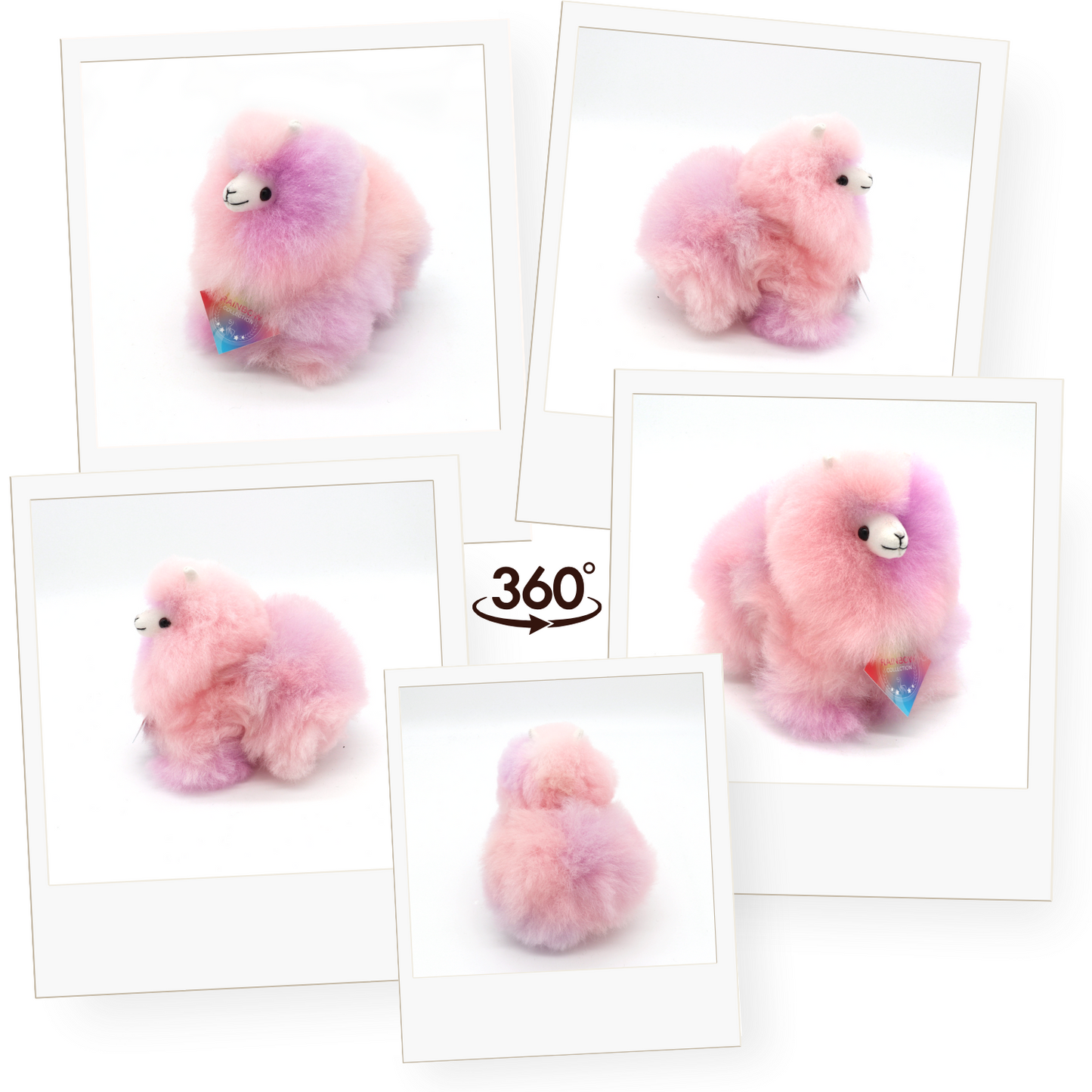 Peluche in lana di alpaca | INKARI Rainbow - Lotus