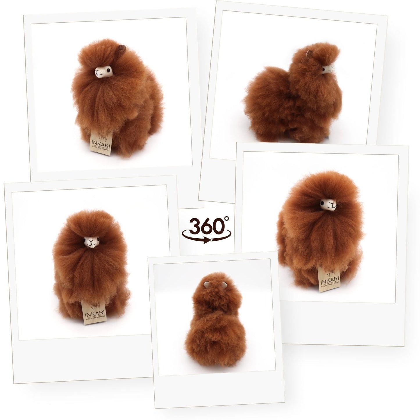 Alpaka pehme mänguasi | INKARI Monsterfluff - Sarapuupähkel