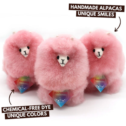 Alpaca Krammedyr | INKARI Regnbue - Candyfloss