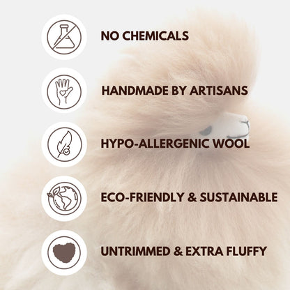 Alpaka pehme mänguasi | INKARI Monsterfluff - Sarapuupähkel