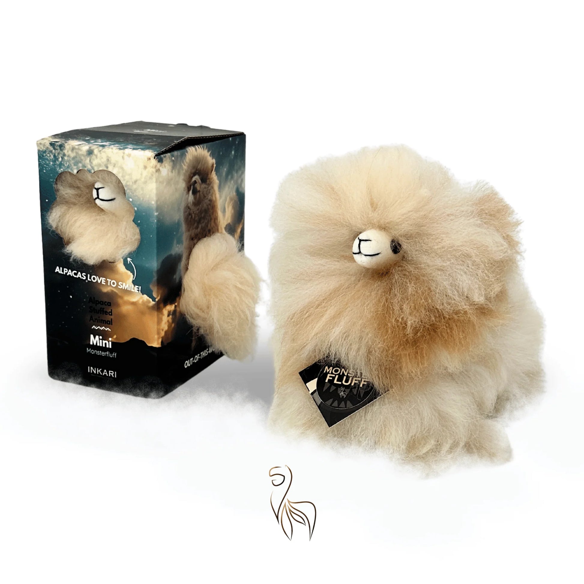 Sahara INKARI Monsterfluff alpaca stuffed animal — additional view