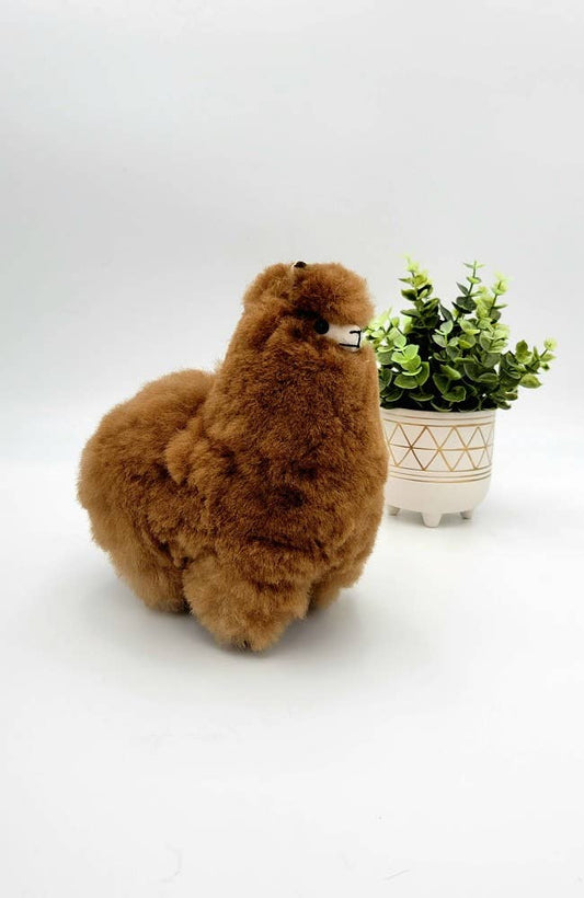 Mini Alpaca Stuffie - Brown-WUAMAN-RAUHA Crafts