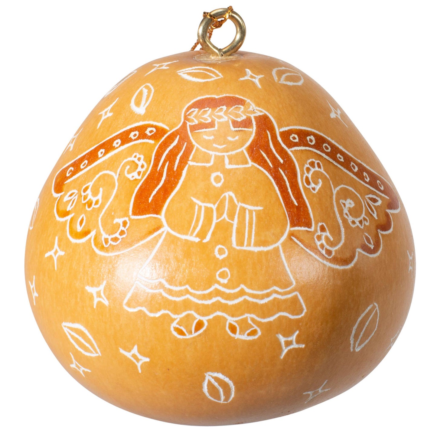 Mini Gourd Ornament | Angel Hope-Lucuma Designs-RAUHA Crafts