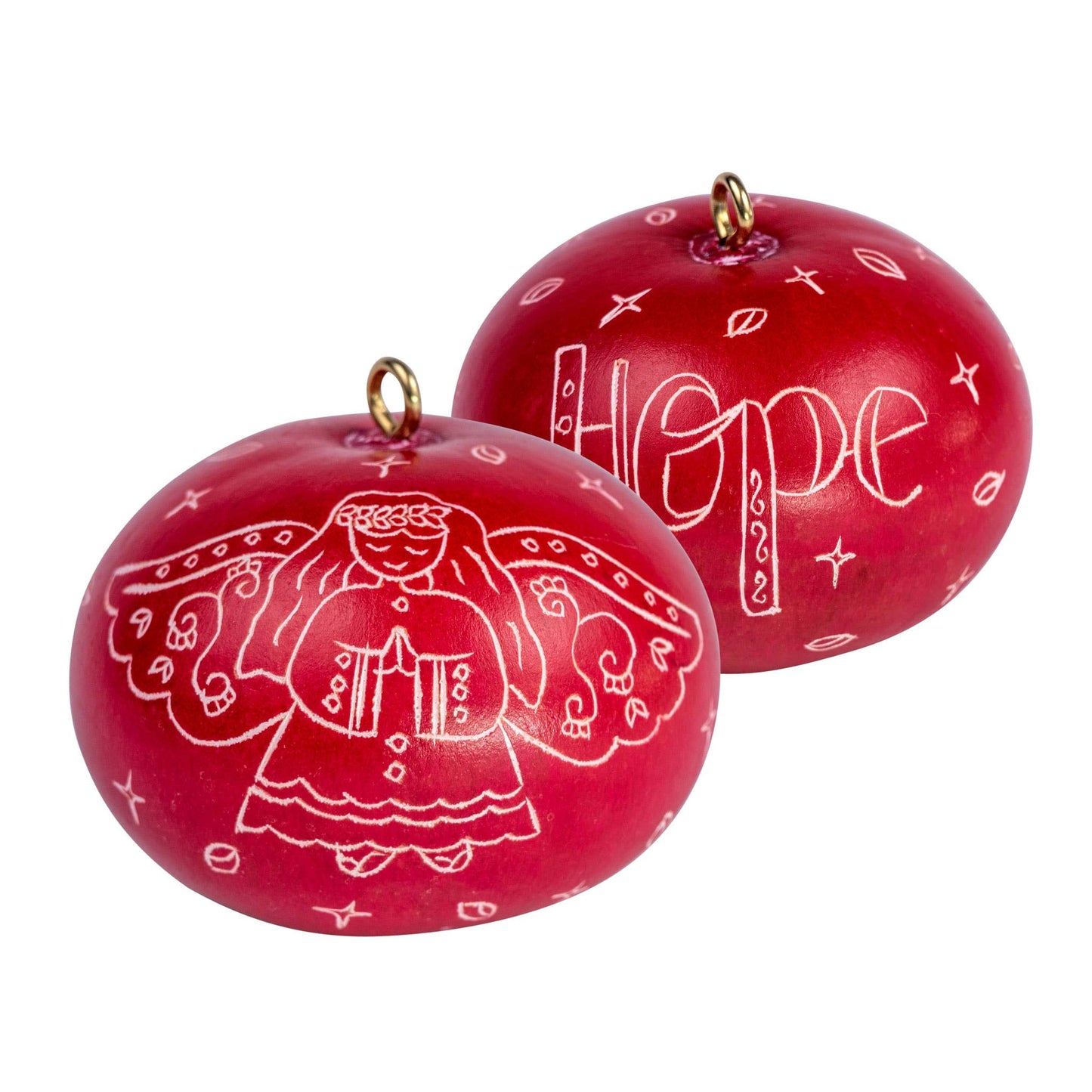 Mini Gourd Ornament | Angel Hope-Lucuma Designs-RAUHA Crafts