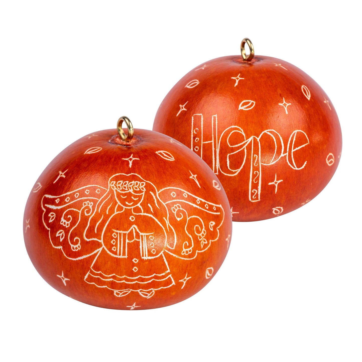 Mini Gourd Ornament | Angel Hope-Lucuma Designs-RAUHA Crafts