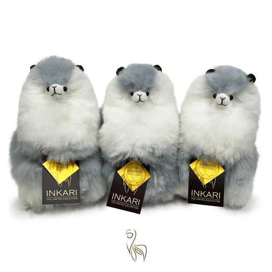 Moonlight INKARI Limited Edition alpaca stuffed animal — handmade alpaca wool plush from Peru, hypoallergenic and cruelty-free