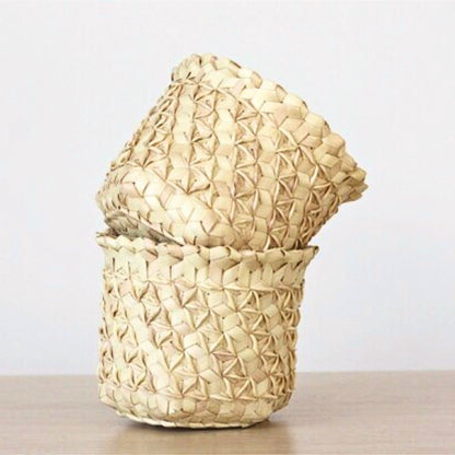 Palm Leaf Storage Basket | Sobe-Du Anyam-RAUHA Crafts