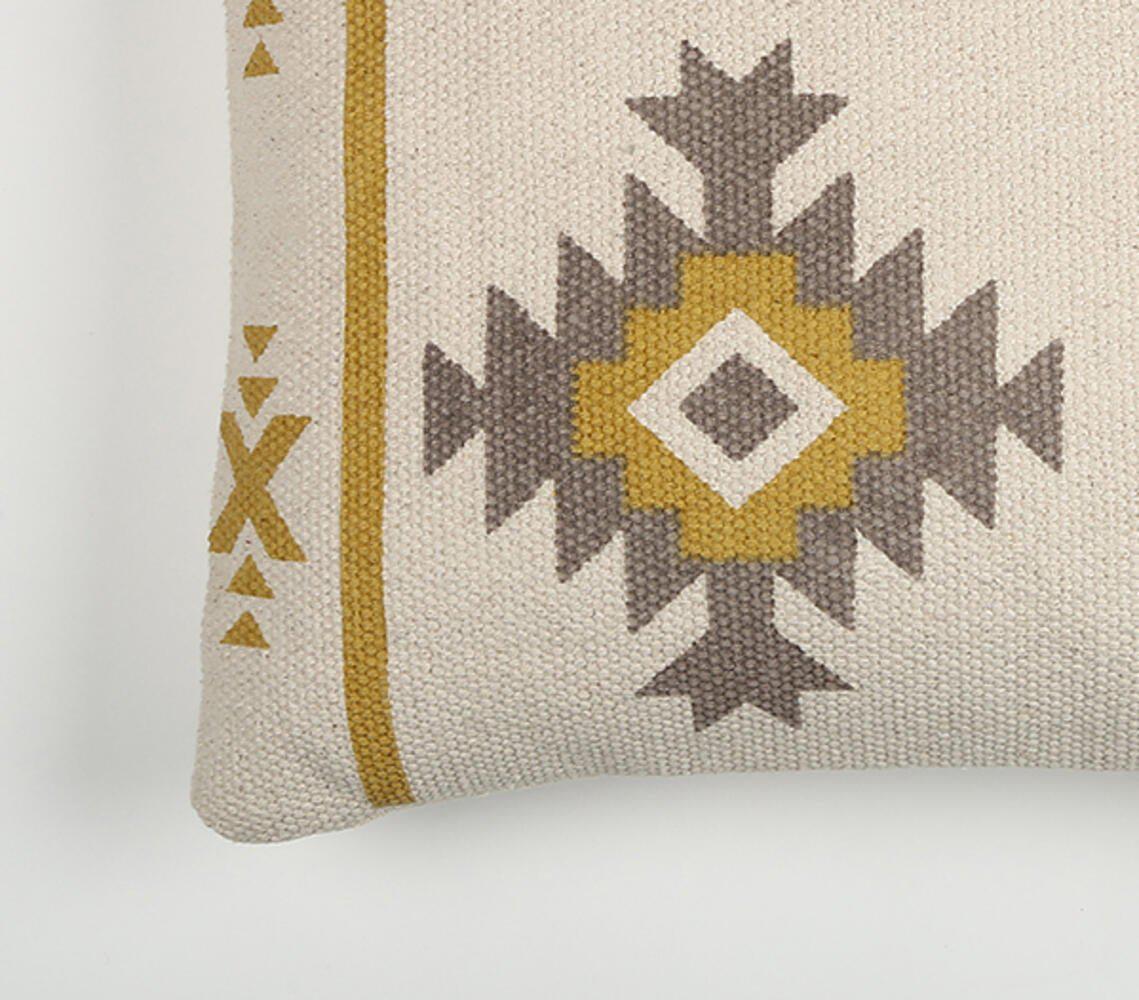 Persian Pattern Handloom Square Cushion Cover-RAUHA Crafts-RAUHA Crafts