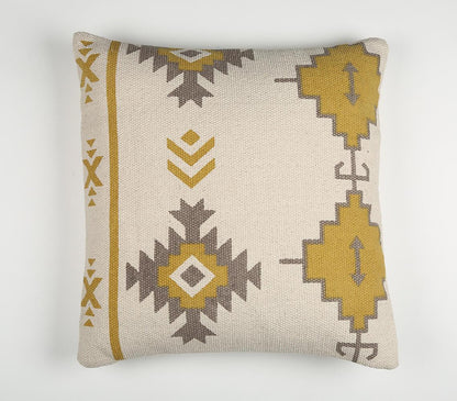 Persian Pattern Handloom Square Cushion Cover-RAUHA Crafts-RAUHA Crafts