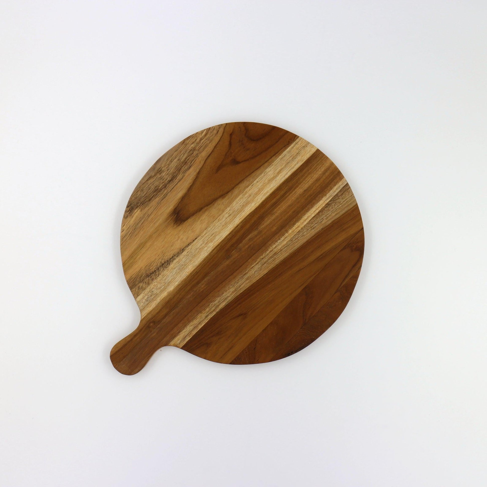 Round Cutting / Serving Board with Handle-RAUHA Crafts-RAUHA Crafts