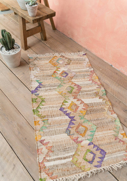 Tappeto Kilim Harini in Cotone/Canapa, 75 X 135Cm