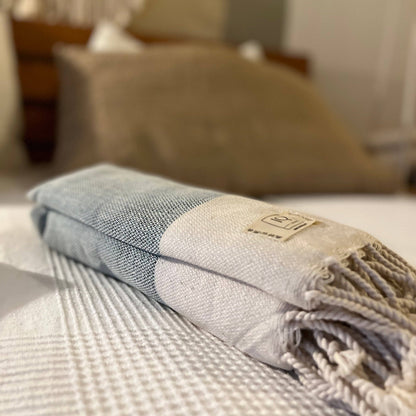 Hammam Towel | cotonIQ - Ecuador - Blue