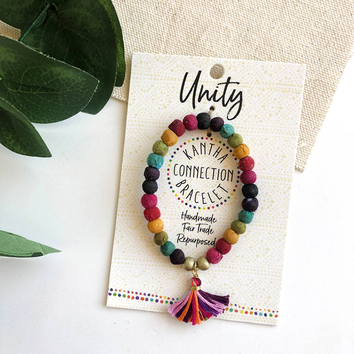Handmade Unity • Kantha Connection Bracelet by WorldFinds