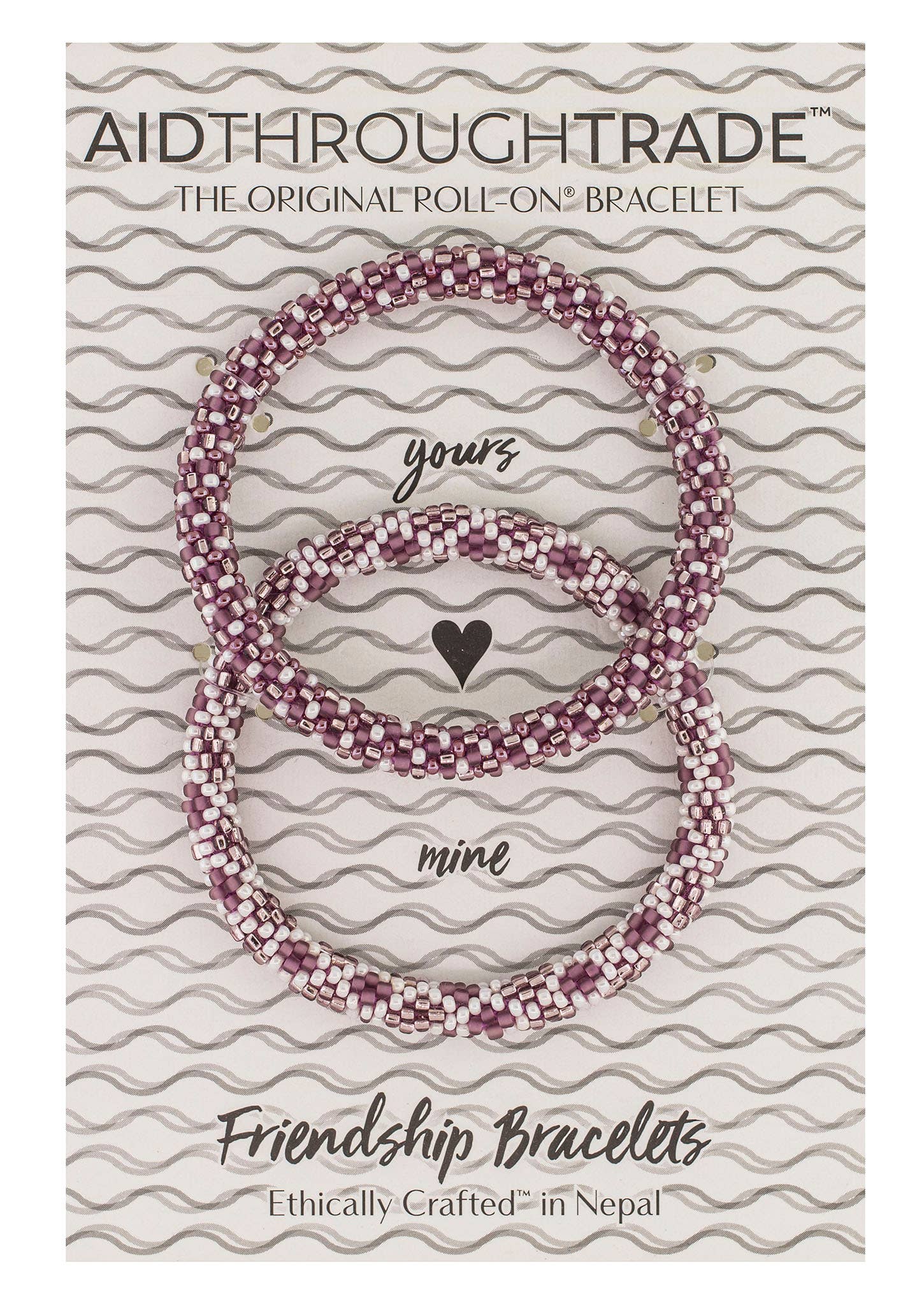 Handmade Mulberry Roll-On Friendship Bracelets by Aid Through Trade