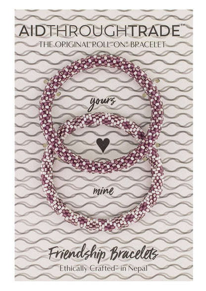 Handmade Mulberry Roll-On Friendship Bracelets by Aid Through Trade