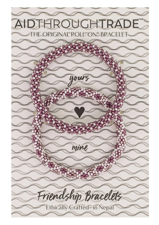 Handmade Mulberry Roll-On Friendship Bracelets by Aid Through Trade