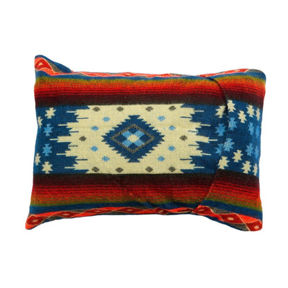 Alpaca Native Throw Pillow (including duck feather inner cushion) | EcuaFina - Quilotoa Blue