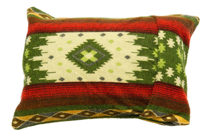 Alpaca Native Throw Pillow (including duck feather inner cushion) | EcuaFina - Quilotoa Green